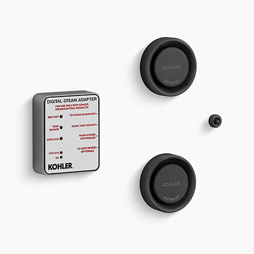 Kohler Invigoration Series Tandem Digital Steam Adapter Kit with Two Steam Heads