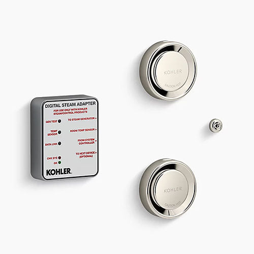 Kohler Invigoration Series Tandem Digital Steam Adapter Kit with Two Steam Heads