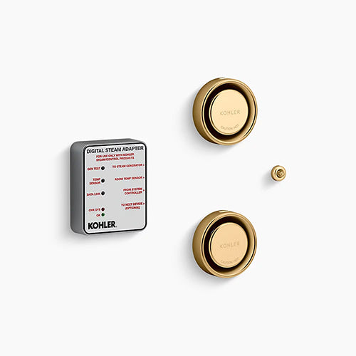 Kohler Invigoration Series Tandem Digital Steam Adapter Kit with Two Steam Heads