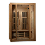 Golden Designs Maxxus Seattle 2-Person Near Zero EMF FAR Infrared Sauna With Canadian Hemlock