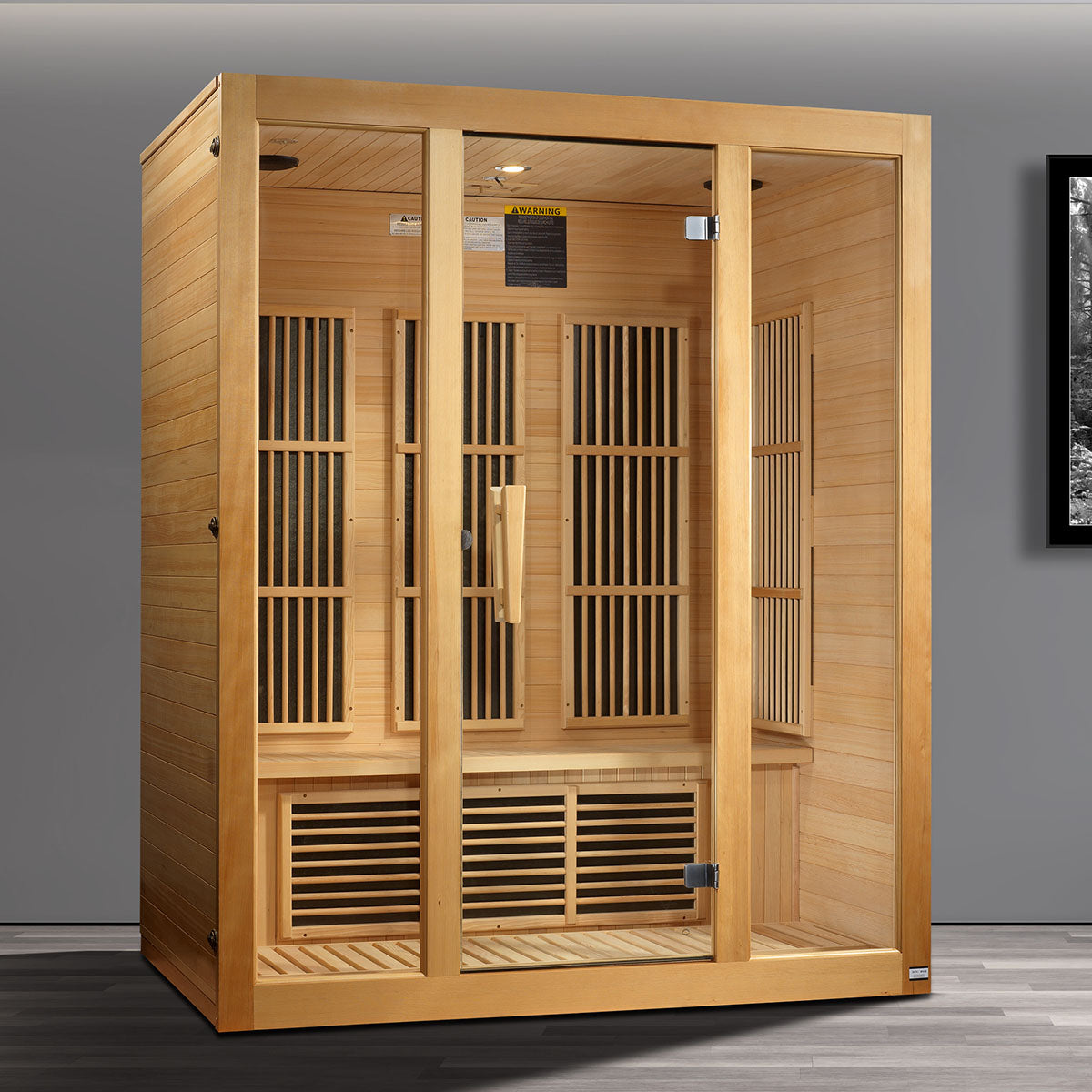 Golden Designs Maxxus Bellevue 3-Person Low EMF FAR Infrared Sauna
