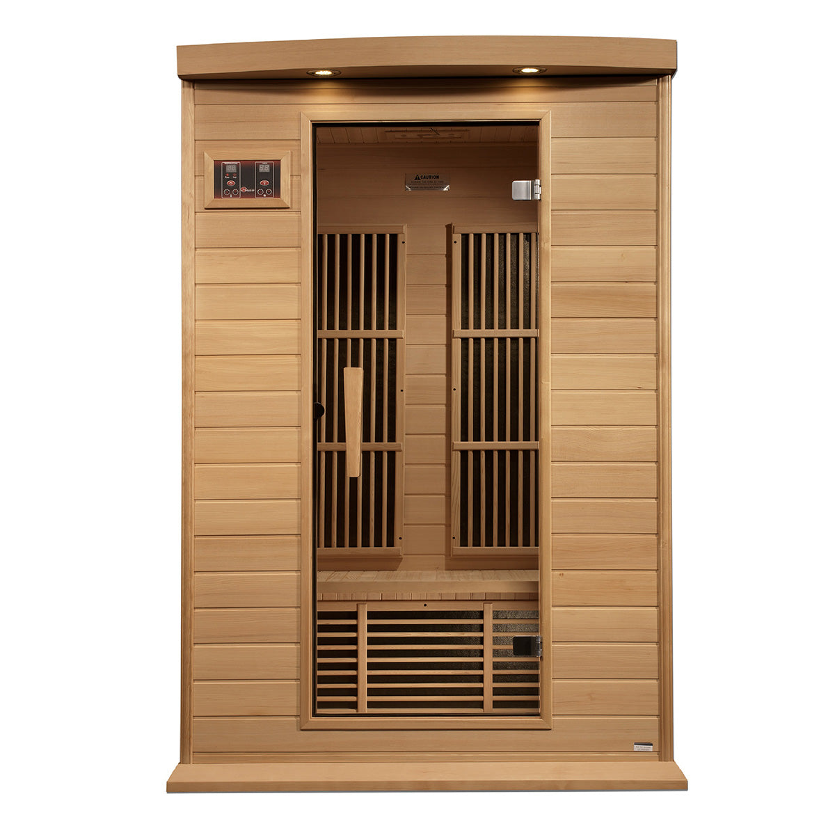 Golden Designs Maxxus 2-Person Near Zero EMF FAR Infrared Sauna With Canadian Hemlock
