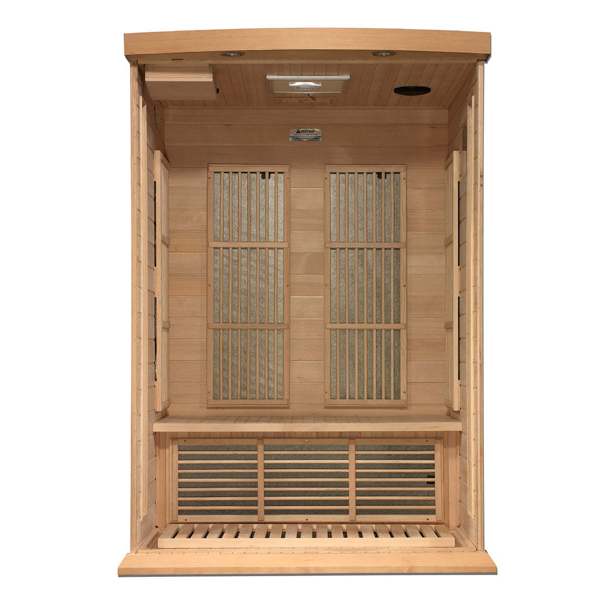Golden Designs Maxxus 2-Person Near Zero EMF FAR Infrared Sauna With Canadian Hemlock