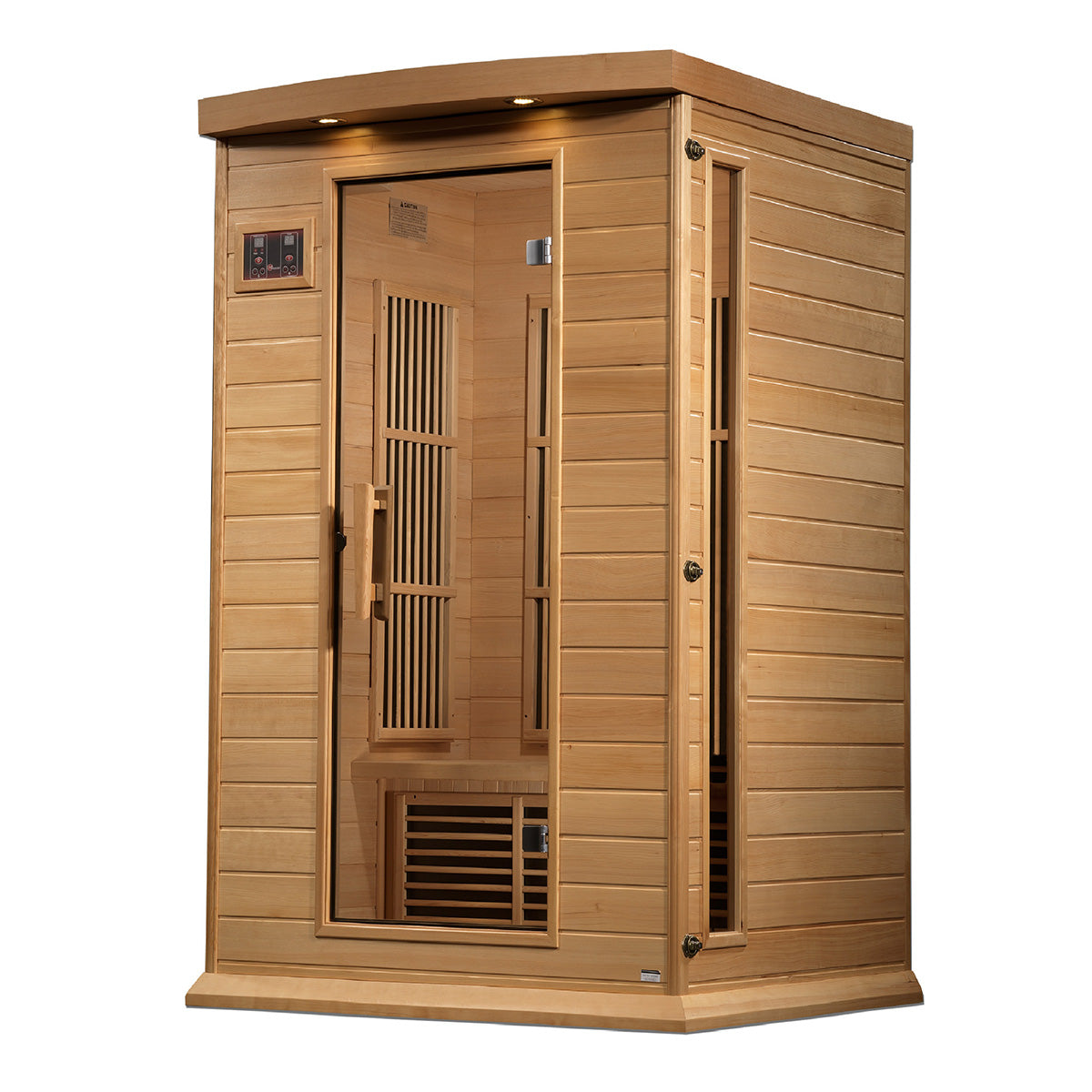 Golden Designs Maxxus 2-Person Near Zero EMF FAR Infrared Sauna With Canadian Hemlock