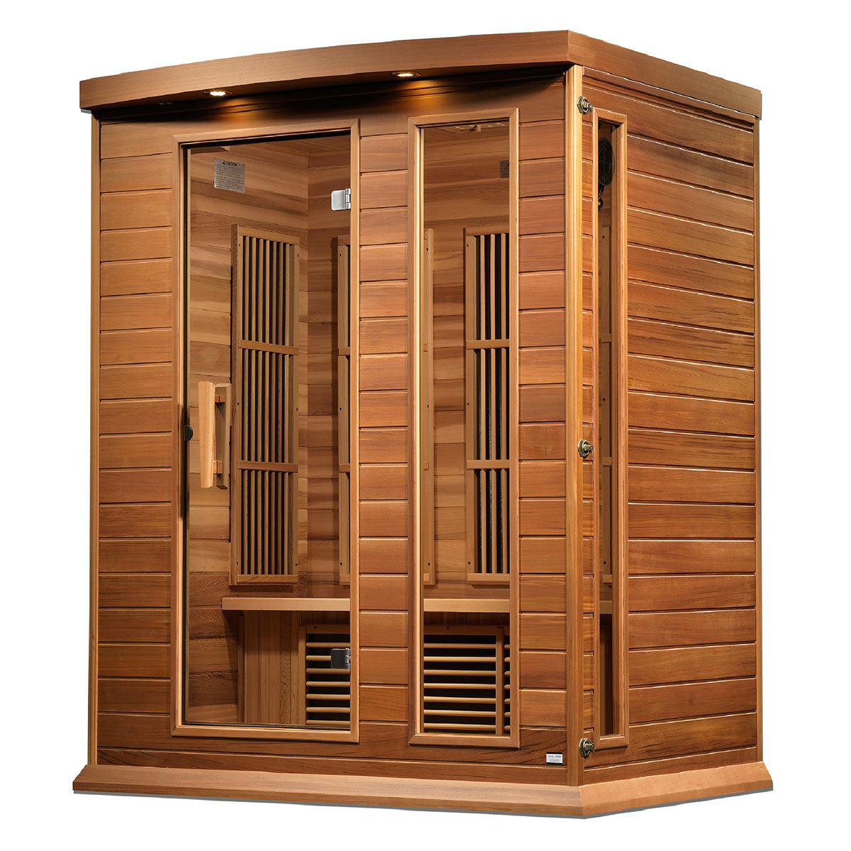 Golden Designs Maxxus Montilemar 3-Person Near Zero EMF FAR Infrared Sauna With Canadian Red Cedar