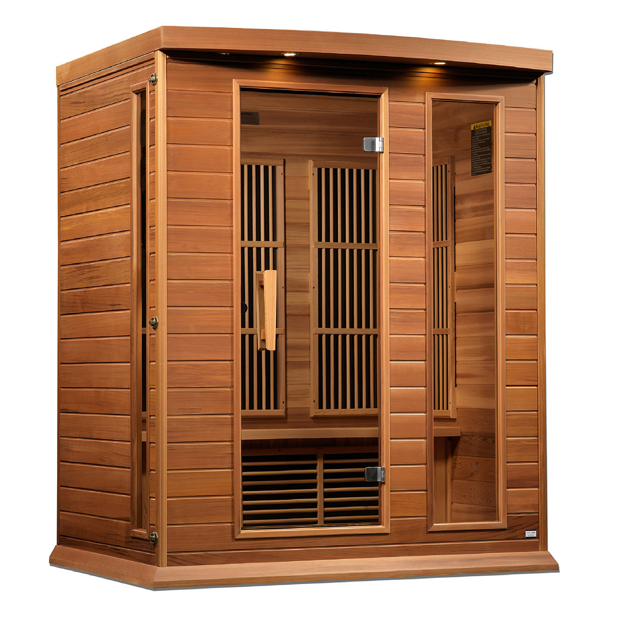 Golden Designs Maxxus Montilemar 3-Person Near Zero EMF FAR Infrared Sauna With Canadian Red Cedar