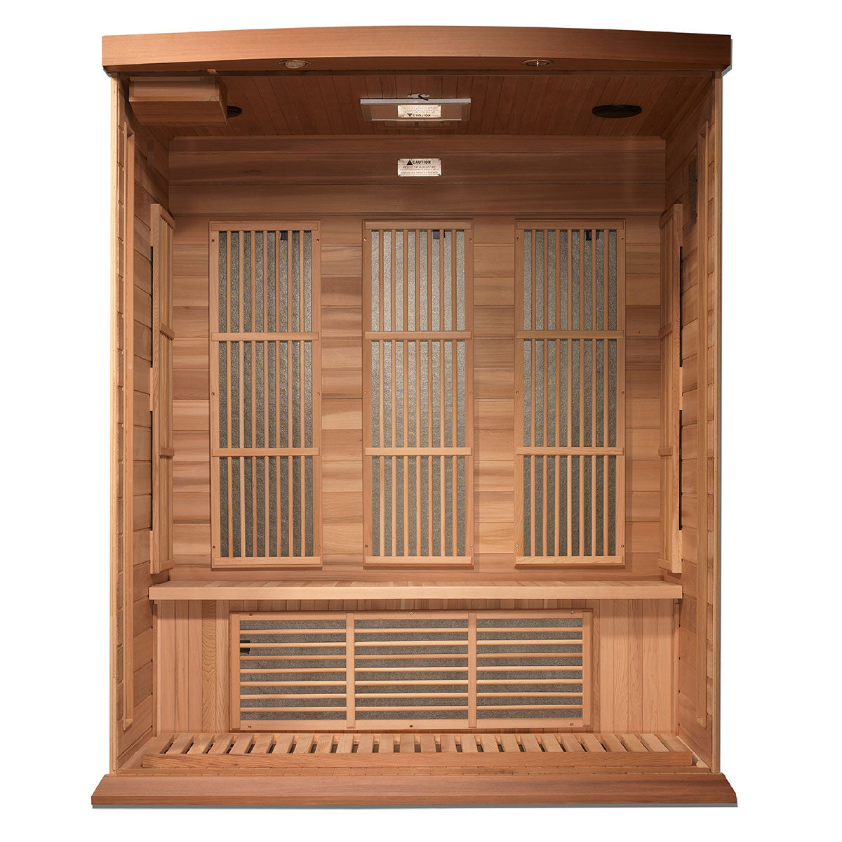 Golden Designs Maxxus Montilemar 3-Person Near Zero EMF FAR Infrared Sauna With Canadian Red Cedar