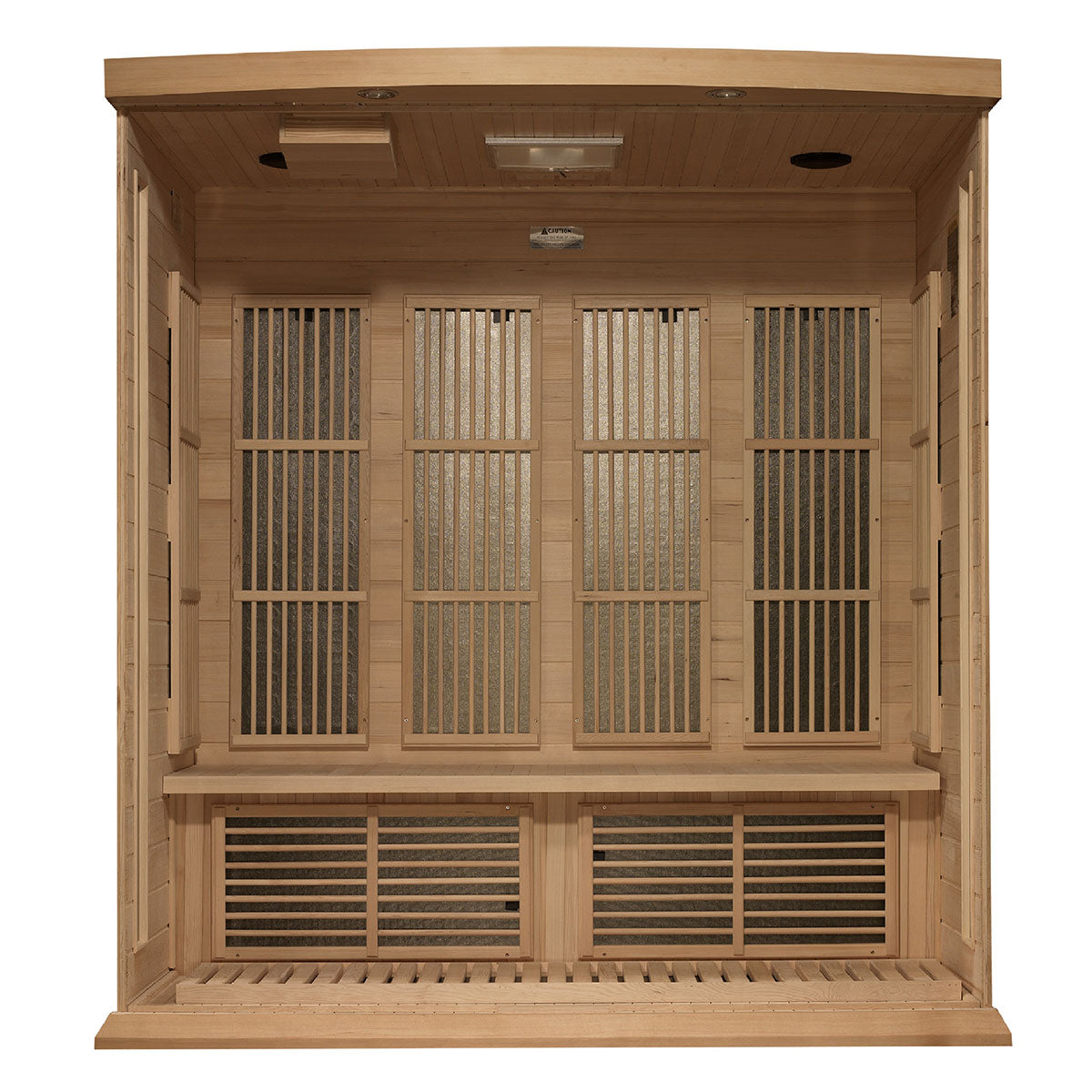 Golden Designs Maxxus 4-Person Near Zero EMF FAR Infrared Sauna With Canadian Hemlock