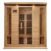 Golden Designs Maxxus 4-Person Near Zero EMF FAR Infrared Sauna With Canadian Hemlock