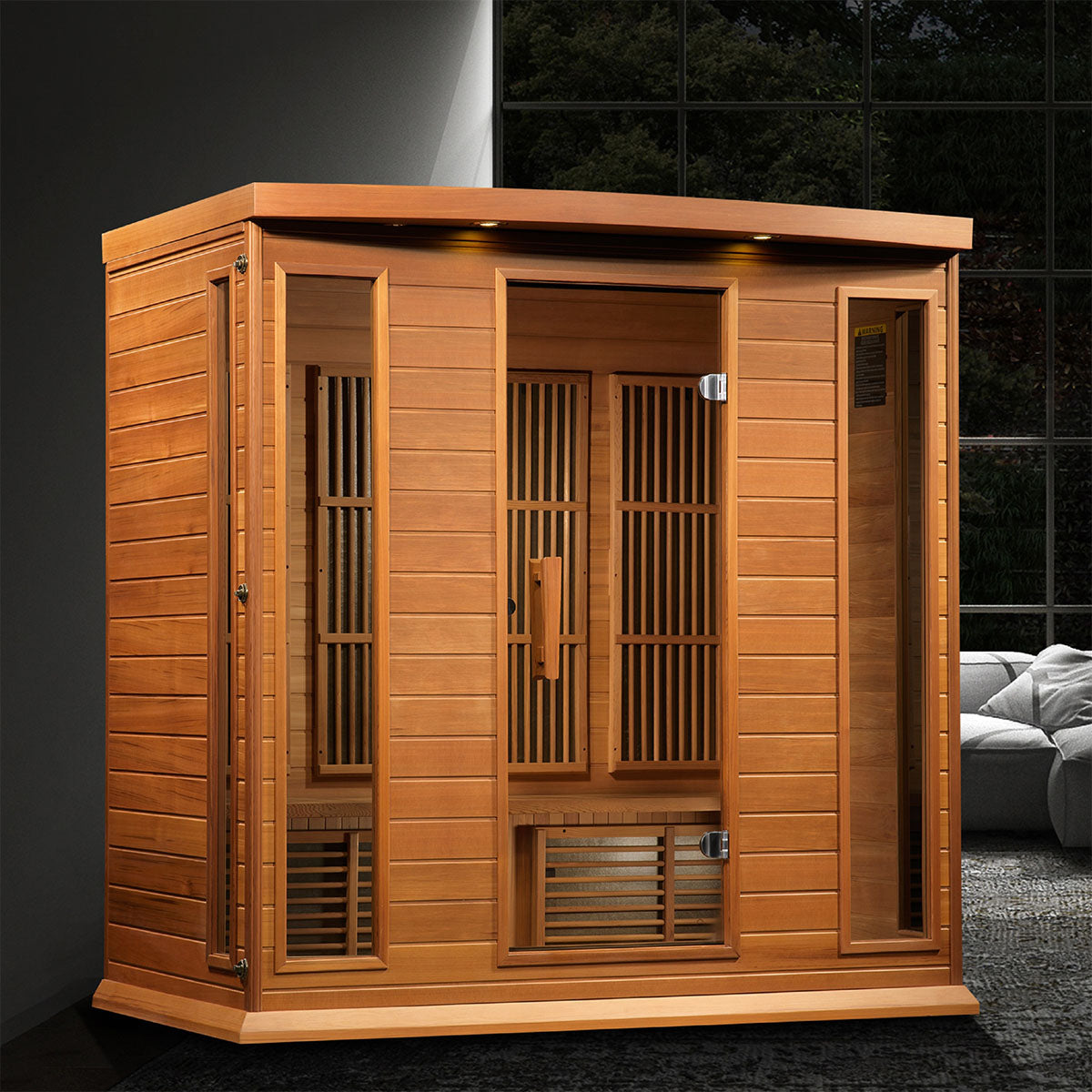 Golden Designs Maxxus Red Cedar 4-Person Low EMF FAR Infrared Sauna