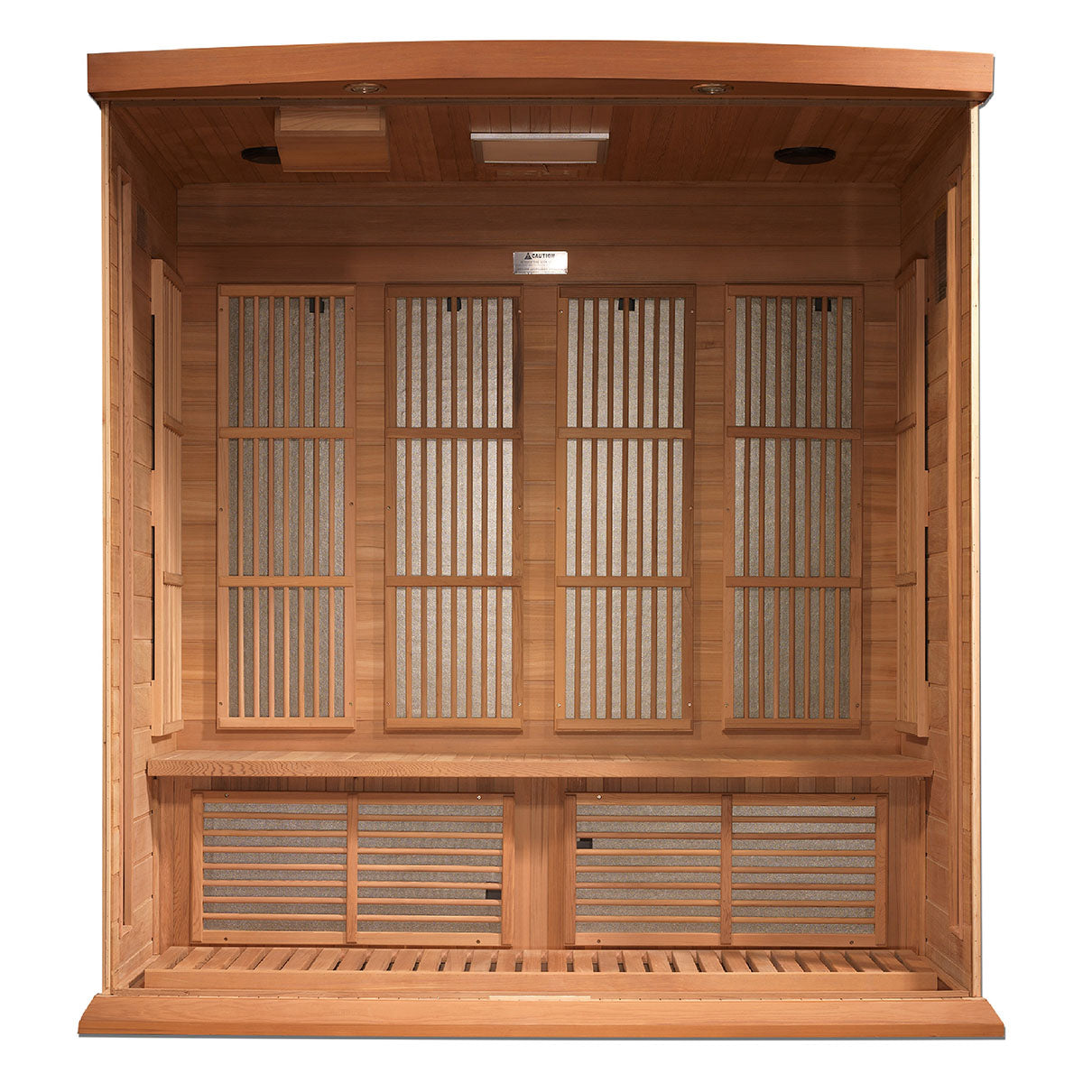 Golden Designs Maxxus Chaumont Edition 4-Person Near Zero EMF FAR Infrared Sauna With Canadian Red Cedar