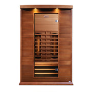Golden Designs Maxxus 2-Person Full Spectrum Near Zero EMF FAR Infrared Sauna With Canadian Red Cedar
