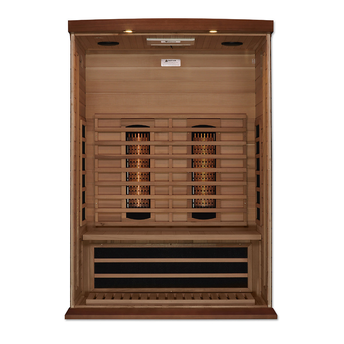 Golden Designs Maxxus 2-Person Full Spectrum Near Zero EMF FAR Infrared Sauna With Canadian Red Cedar