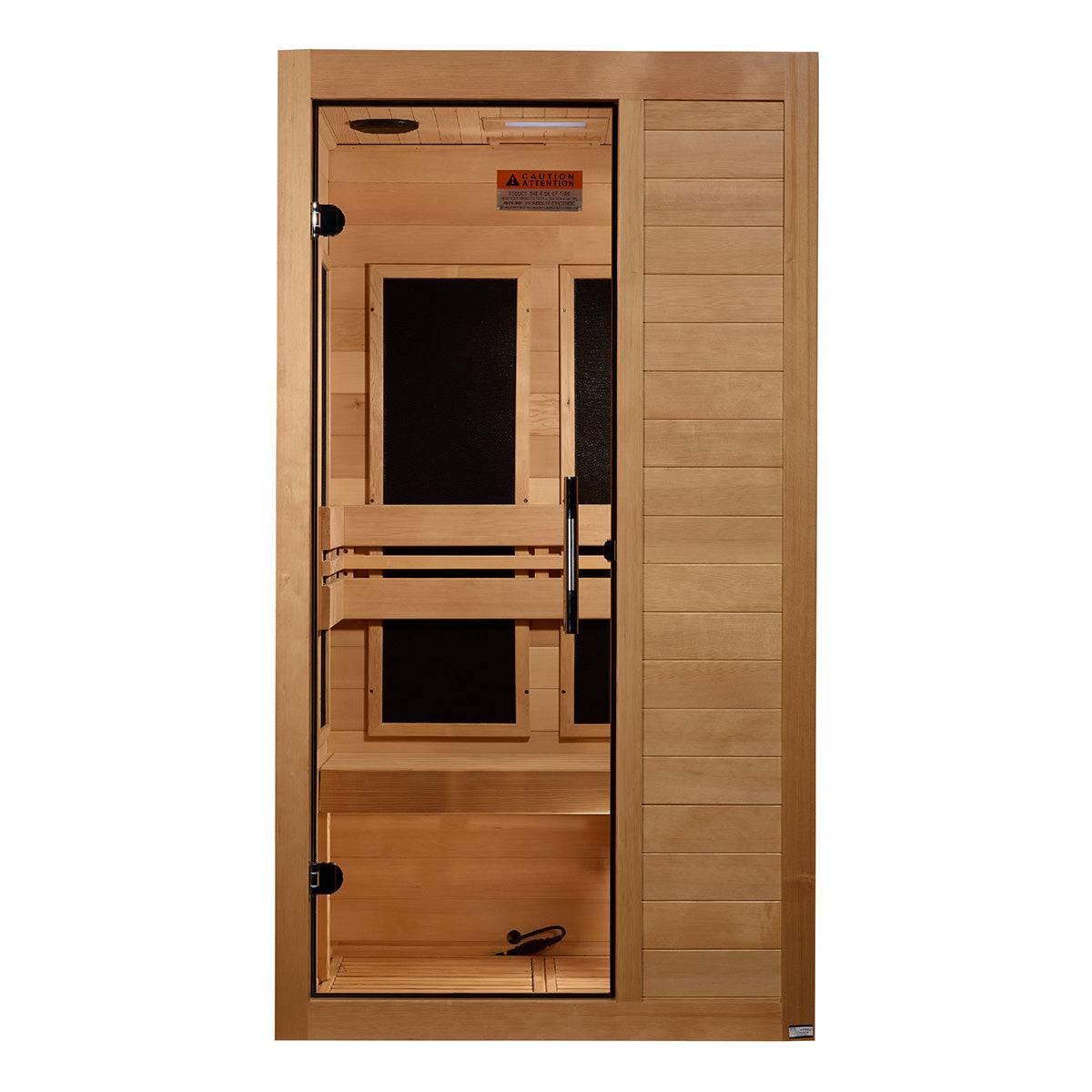 Golden Designs Maxxus S-Line Yoga 1-Person Low EMF FAR Infrared Sauna