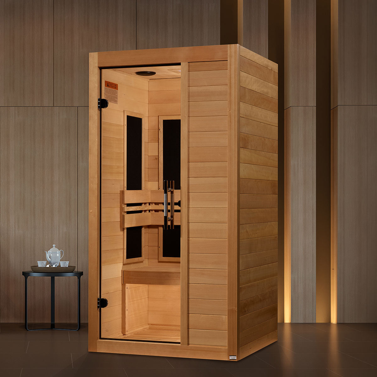 Golden Designs Maxxus S-Line Yoga 1-Person Low EMF FAR Infrared Sauna