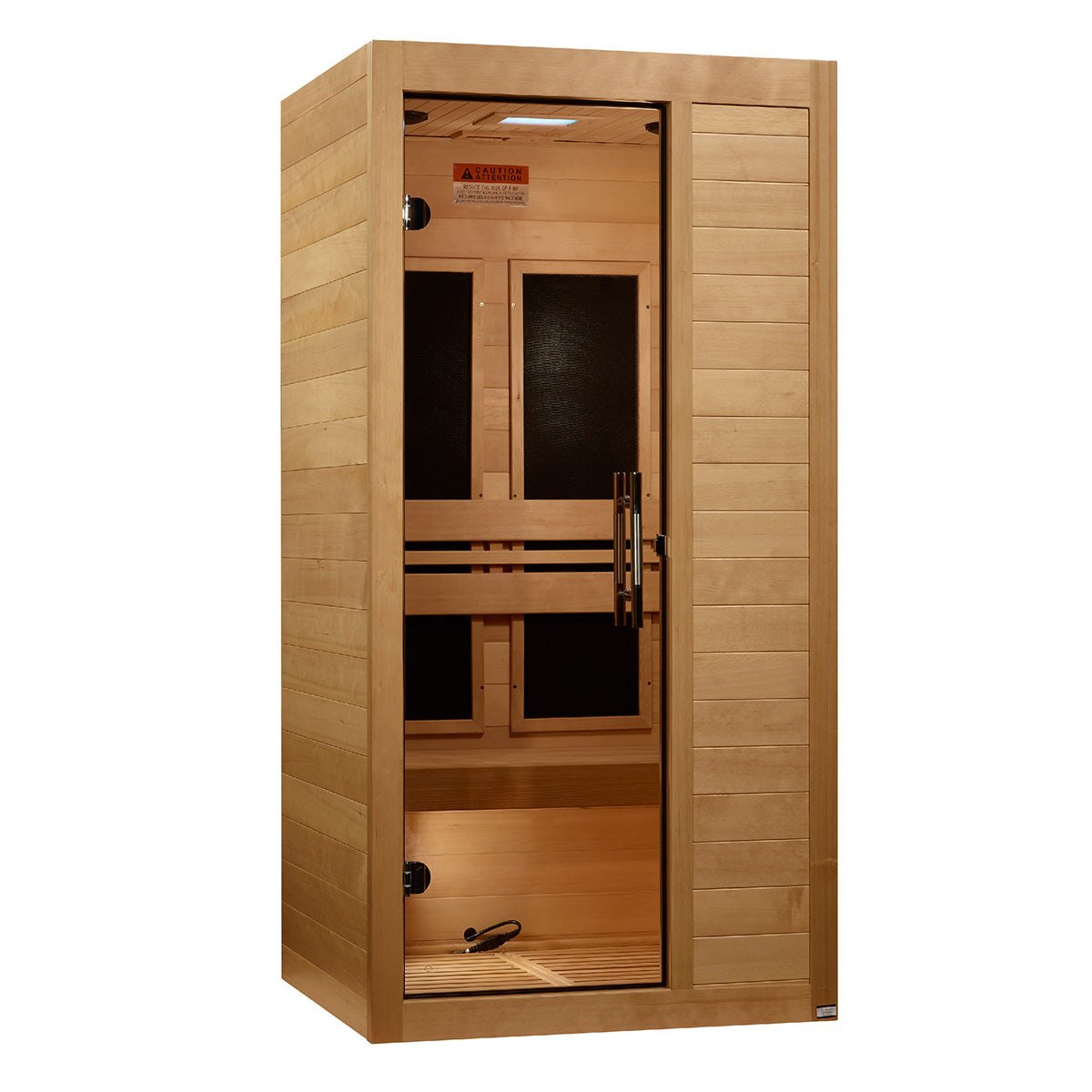 Golden Designs Maxxus S-Line Yoga 1-Person Low EMF FAR Infrared Sauna