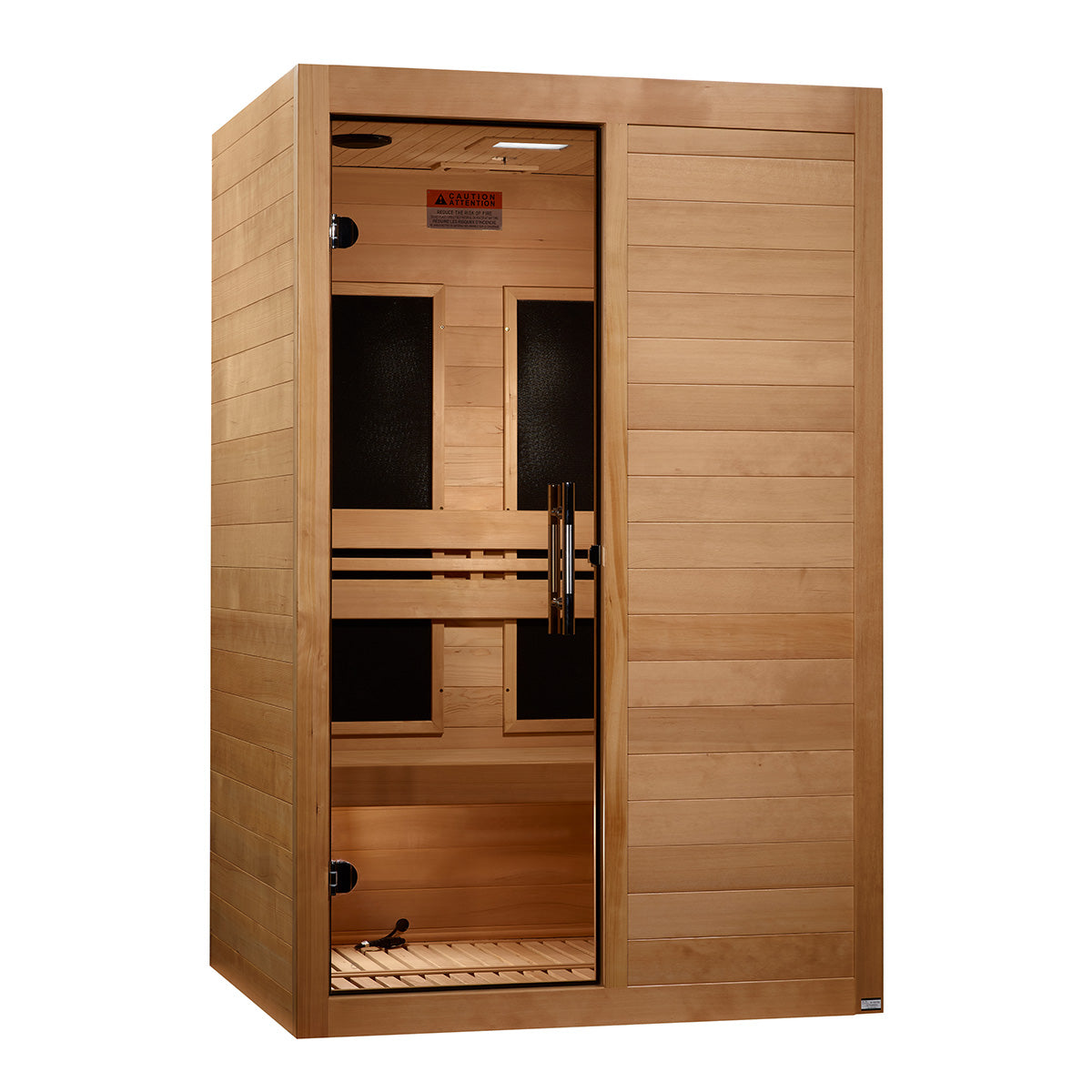 Golden Designs Maxxus S-Line Yoga 2-Person Low EMF FAR Infrared Sauna