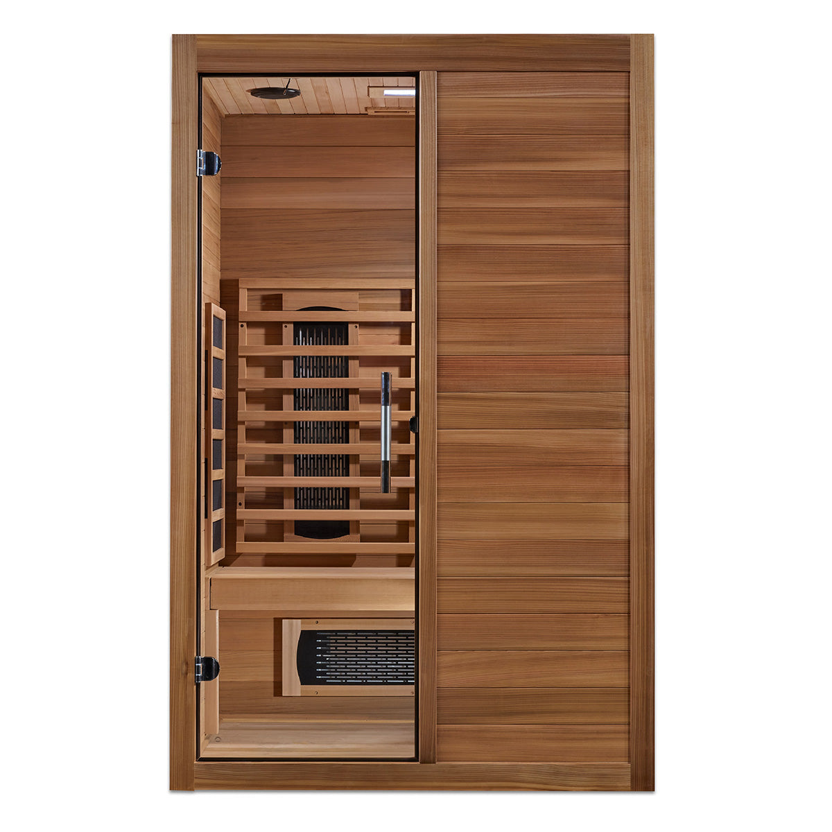 Golden Designs Maxxus S-Line Yoga 2-Person Full Spectrum Near Zero EMF FAR Infrared Sauna With with Pacific Cedar