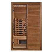 Golden Designs Maxxus S-Line Yoga 2-Person Full Spectrum Near Zero EMF FAR Infrared Sauna With with Pacific Cedar