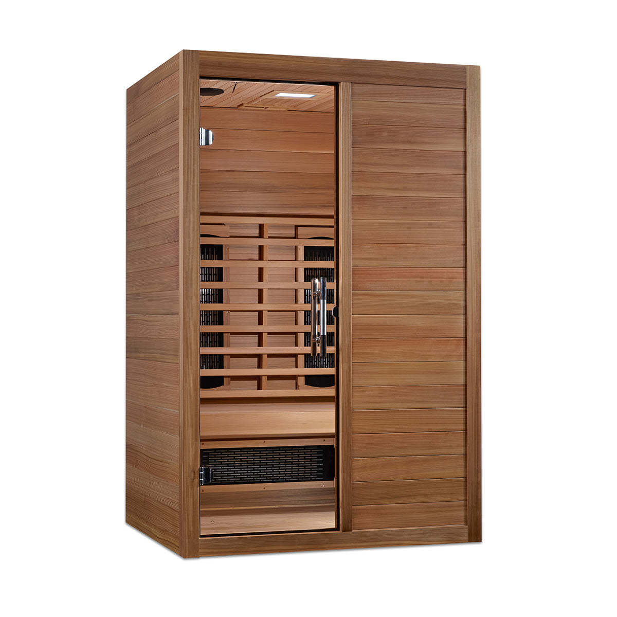 Golden Designs Maxxus S-Line Yoga 2-Person Full Spectrum Near Zero EMF FAR Infrared Sauna With with Pacific Cedar