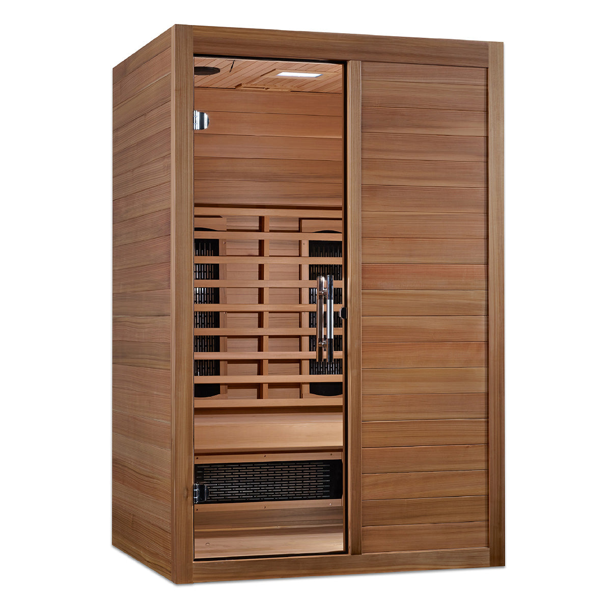 Golden Designs Maxxus S-Line Yoga 2-Person Full Spectrum Near Zero EMF FAR Infrared Sauna With with Pacific Cedar