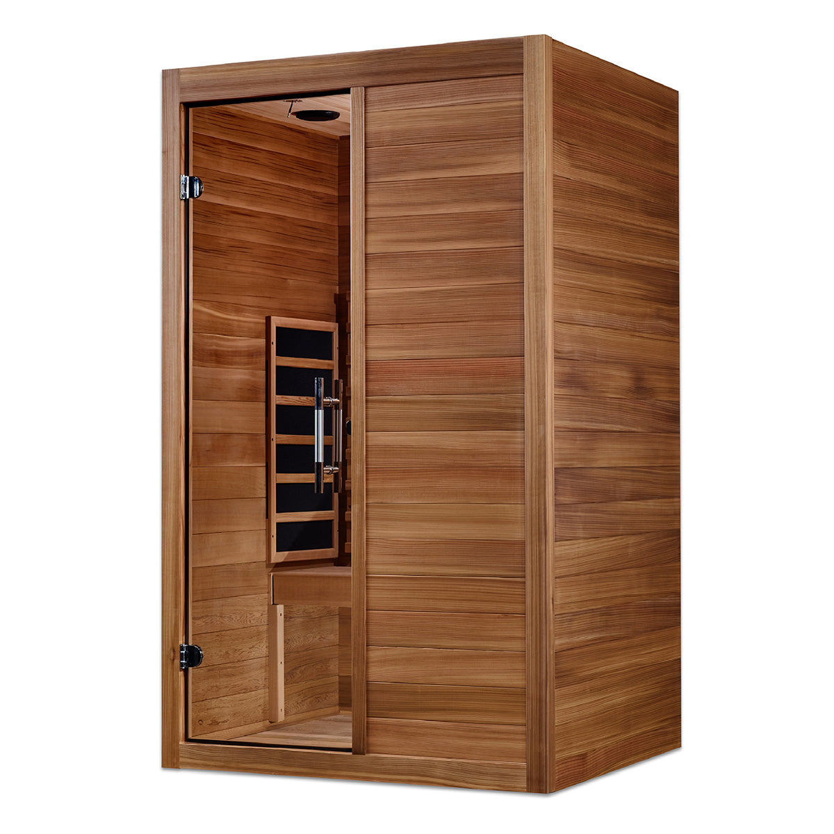 Golden Designs Maxxus S-Line Yoga 2-Person Full Spectrum Near Zero EMF FAR Infrared Sauna With with Pacific Cedar