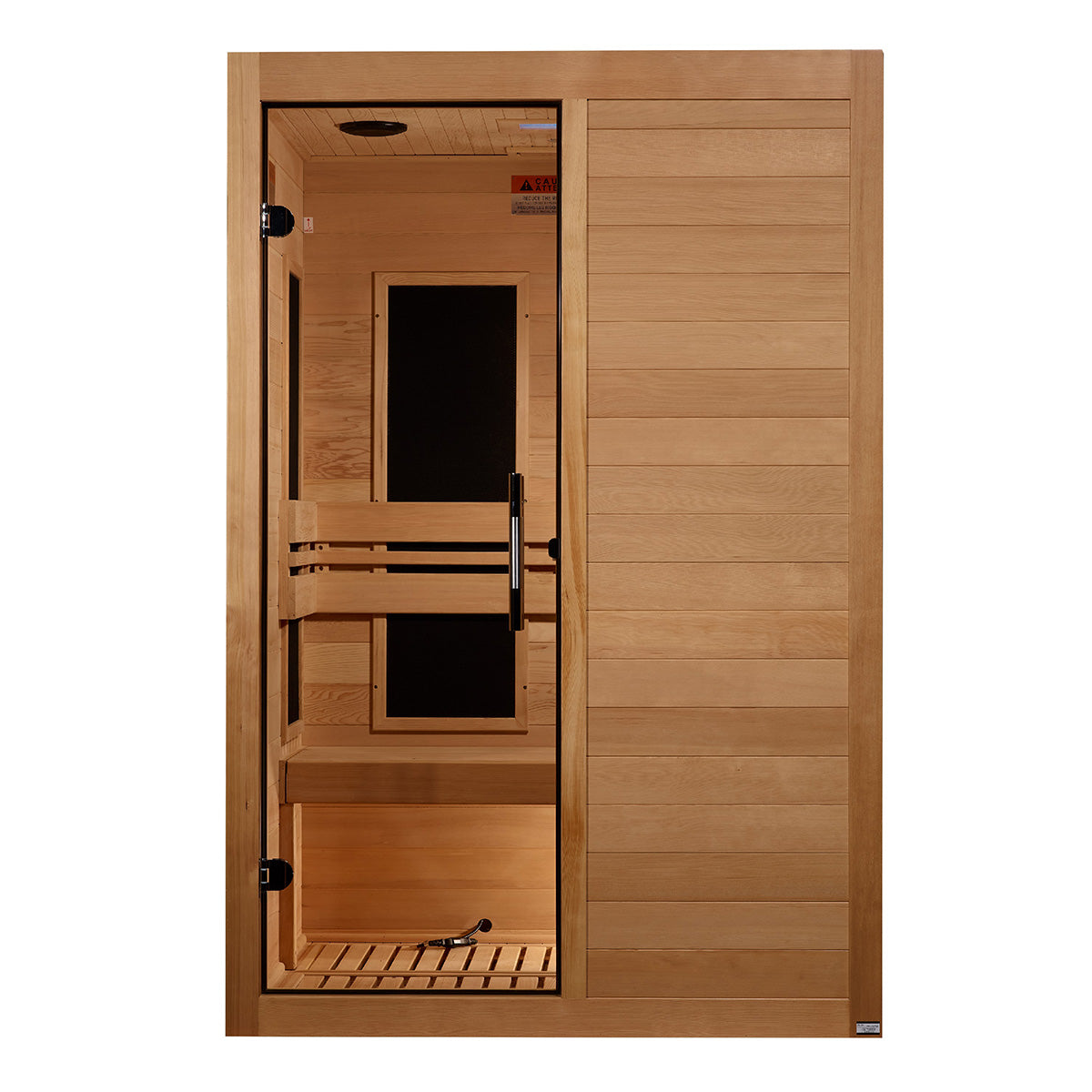 Golden Designs Maxxus S-Line Yoga 2-Person Ultra Low EMF FAR Infrared Sauna With Canadian Hemlock