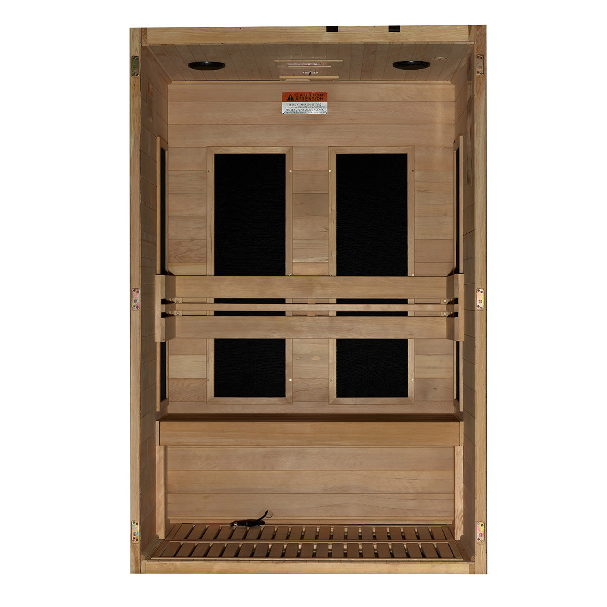 Golden Designs Maxxus S-Line Yoga 2-Person Low EMF FAR Infrared Sauna