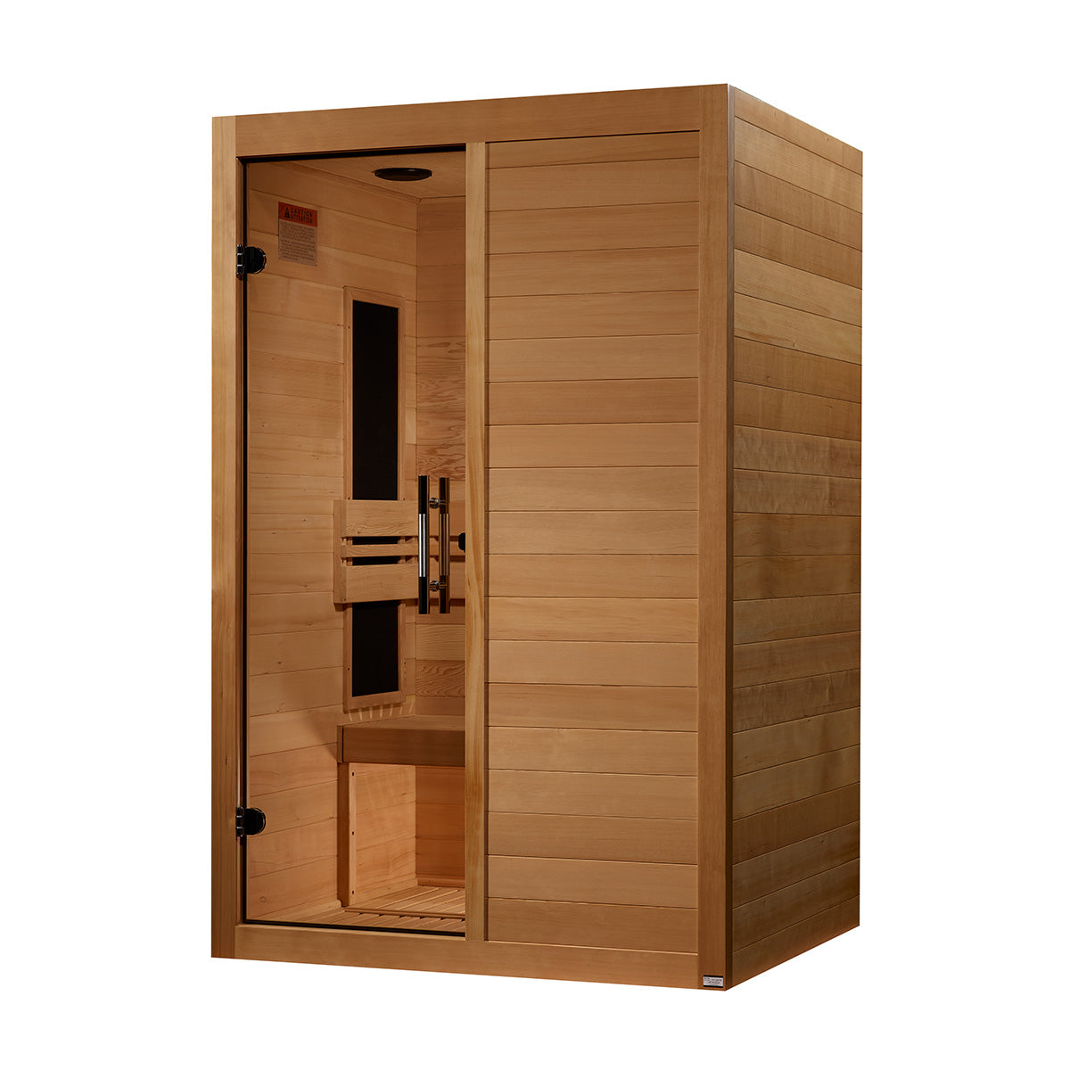 Golden Designs Maxxus S-Line Yoga 2-Person Ultra Low EMF FAR Infrared Sauna With Canadian Hemlock