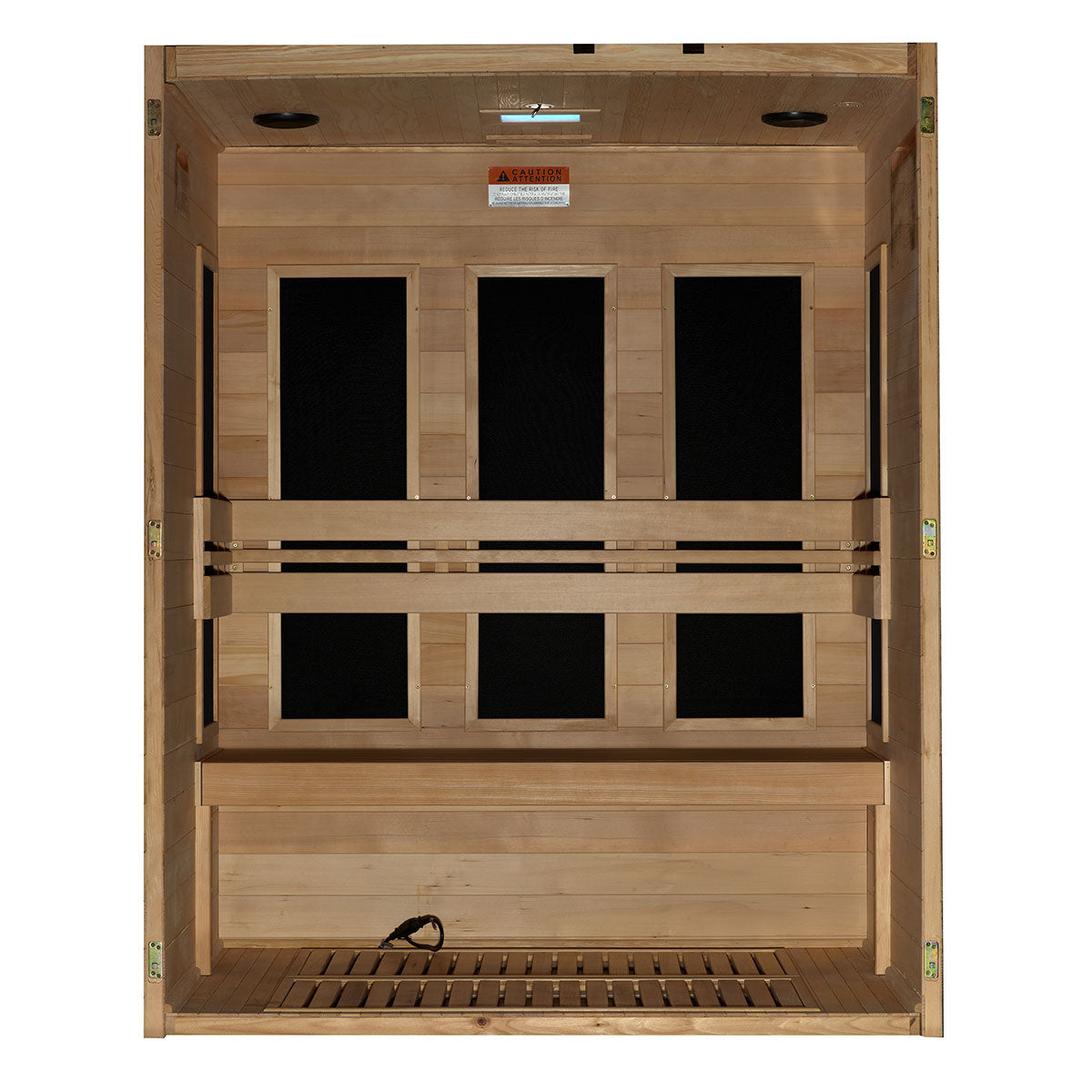 Golden Designs Maxxus S-Line Yoga 3-Person Low EMF FAR Infrared Sauna