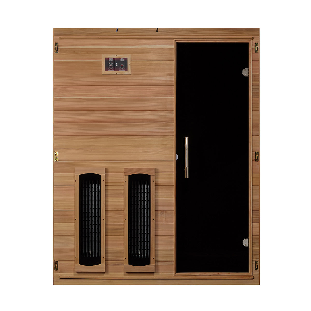 Golden Designs Maxxus S-Line Yoga 3-Person Full Spectrum Near Zero EMF FAR Infrared Sauna with Pacific Cedar