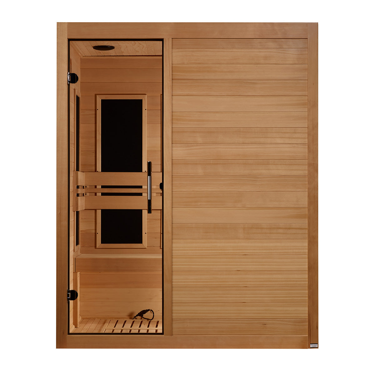 Golden Designs Maxxus S-Line Yoga 3-Person Ultra Low EMF FAR Infrared Sauna With Canadian Hemlock