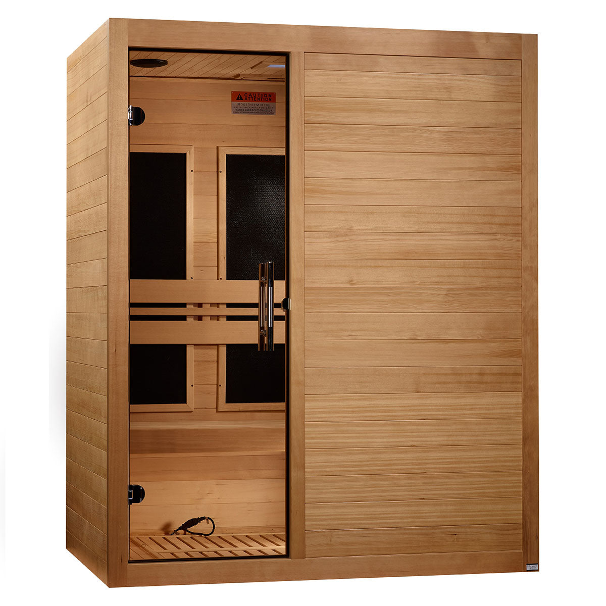 Golden Designs Maxxus S-Line Yoga 3-Person Low EMF FAR Infrared Sauna