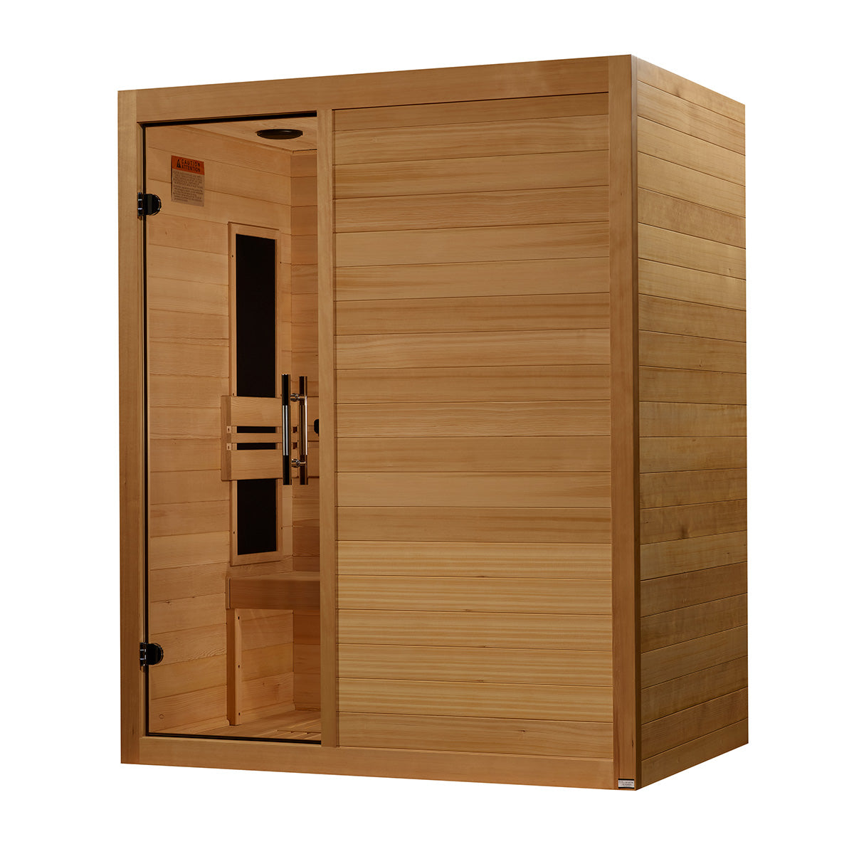 Golden Designs Maxxus S-Line Yoga 3-Person Ultra Low EMF FAR Infrared Sauna With Canadian Hemlock