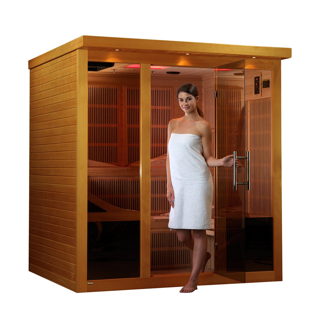 Golden Designs Dynamic Monaco Elite 6-person Ultra Low EMF FAR Infrared Sauna