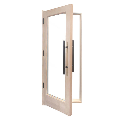 PROSAUNAS Prehung Solid Wood Sauna Door with Insulated Glass 24x70
