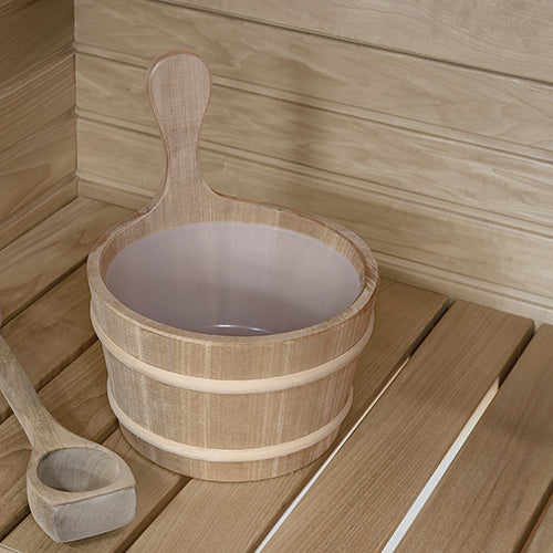 PROSAUNAS Wood Sauna Bucket - 4 Litre