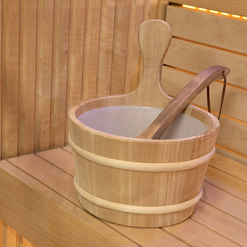 PROSAUNAS Wood Sauna Bucket - 4 Litre