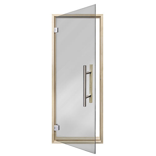 PROSAUNAS Prehung Tinted Glass Sauna Door, Aspen Frame 24x73