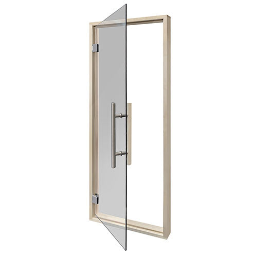 PROSAUNAS Prehung Tinted Glass Sauna Door, Aspen Frame 24x73