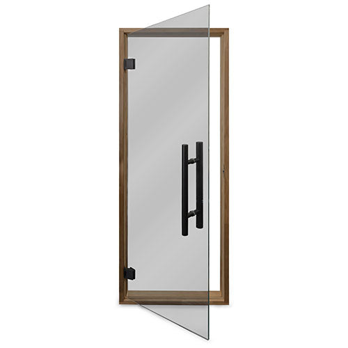 PROSAUNAS Prehung Tinted Glass Sauna Door, Thermo-Aspen Frame 24x73