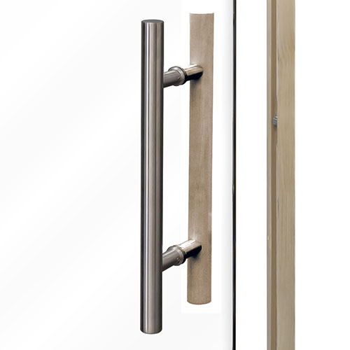 PROSAUNAS Prehung Clear Glass Sauna Door, Aspen 24x81