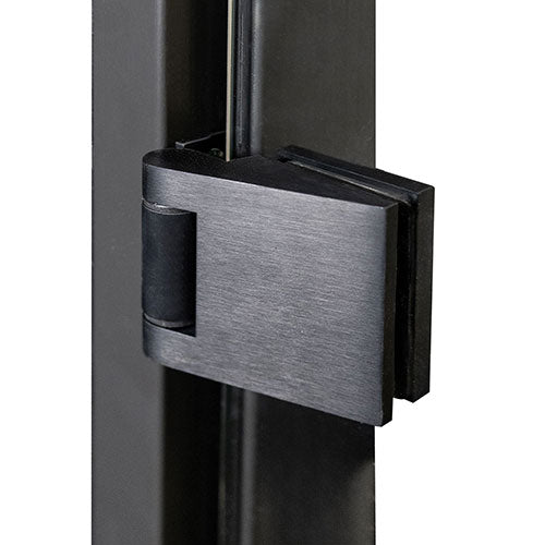 PROSAUNAS Prehung Clear Glass Sauna Door, Black Alder 24x81