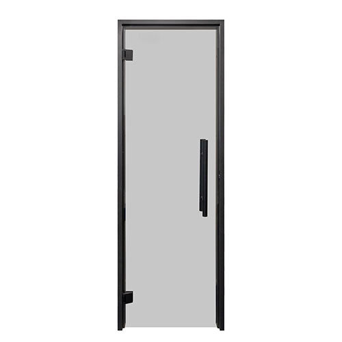 PROSAUNAS Prehung Tinted Glass Sauna Door, Black Alder 24x81