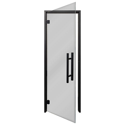 PROSAUNAS Prehung Tinted Glass Sauna Door, Black Alder 24x81