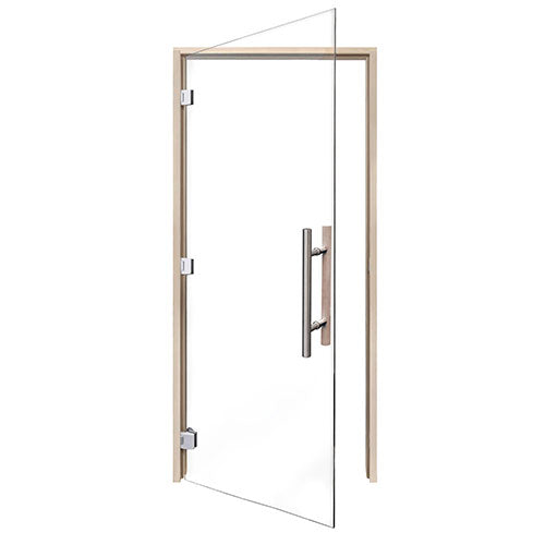 PROSAUNAS Prehung ADA Clear Glass Sauna Door, Aspen 36x81