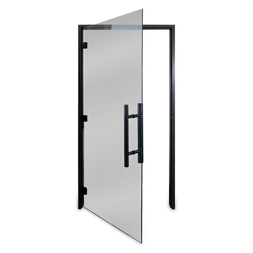 PROSAUNAS Prehung ADA Tinted Glass Sauna Door, Black Alder 36x81