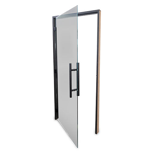 PROSAUNAS Prehung ADA Tinted Glass Sauna Door, Black Alder 36x81