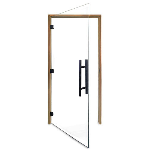 PROSAUNAS Prehung ADA Clear Glass Sauna Door, Thermo-Aspen 36x81