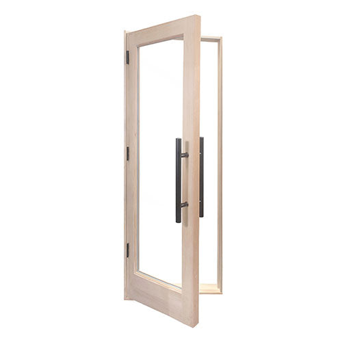 PROSAUNAS Prehung Solid Wood Sauna Door with Insulated Glass 24x80